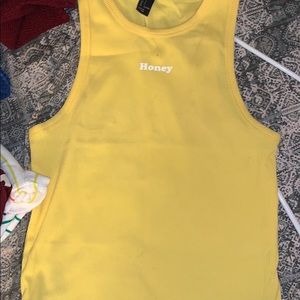 yellow honey tank